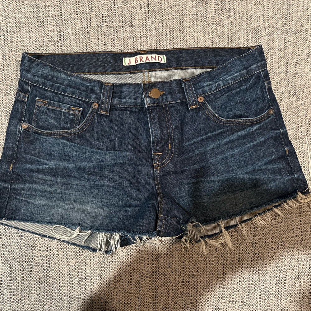 J Brand Dark Blue Denim Shorts